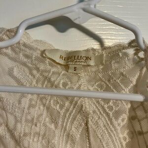 Rebellion Cream Lace Top